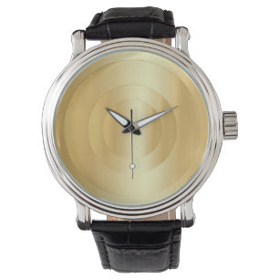 Relógio Faux Dourada Trendy Glamorous Elegante Modelo
