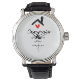 Relógio Felicita o novo proprietário imobiliário a inaugur