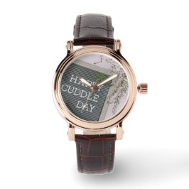 Relógio Feliz dia de trabalho (abraços quentes e amorosos)