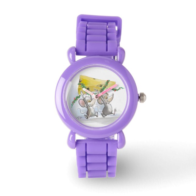 Relógio Feliz Mice & Mac Holiday Watch (Frente)