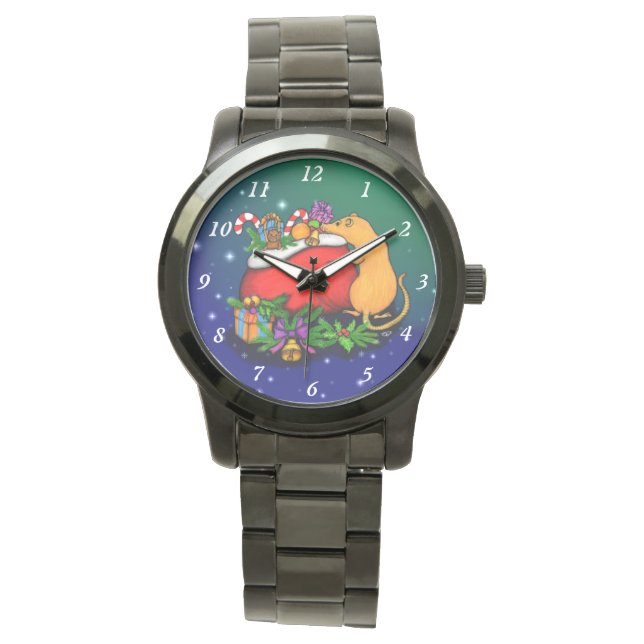 Relógio Feliz Natal com Rat Prince (Frente)