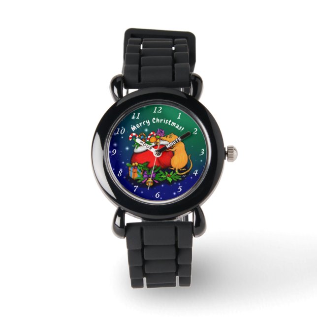 Relógio Feliz Natal com Rat Prince (Frente)