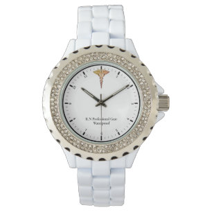 Relógio Feminino Branco com Strass