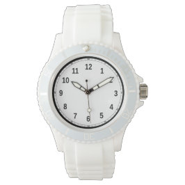 Relógio Feminino Sporty de Silicone Branco