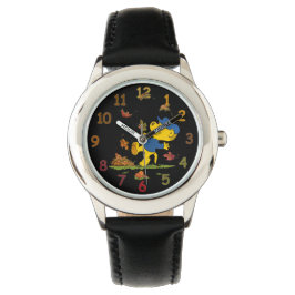 Relógio Ferald Entre As Folhas Do Outono