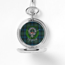 Relógio Ferguson Scottish Clan Tartan & Crest