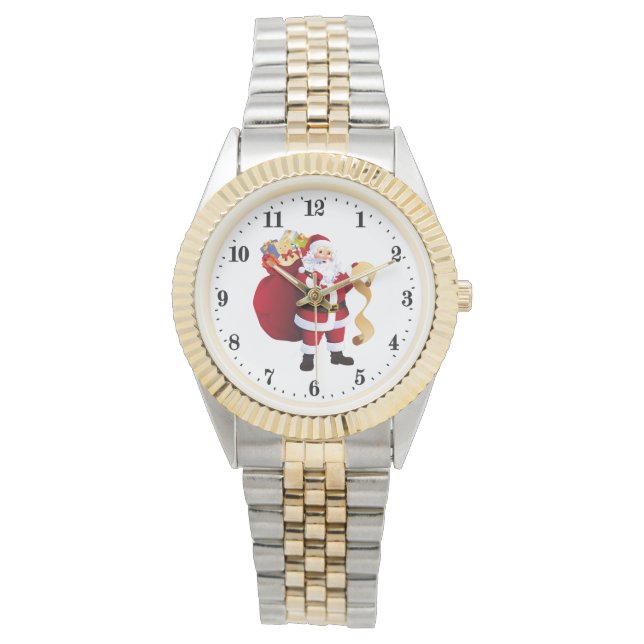Relógio Férias de Natal Festivas (Frente)