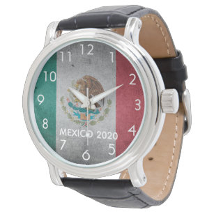 Relógio Férias de viagem da bandeira do México