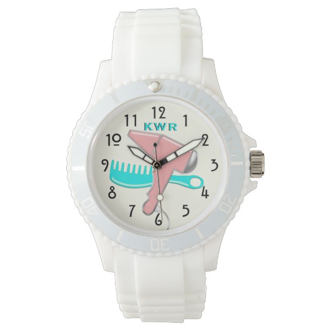 Relógio Ferramentas do Comércio - Beautician Personalizado (Frente)