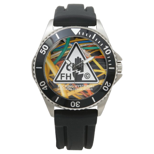 Relógio FH WIRES Protetor de SILÍCIO Preto/BANDA ASSISTENT (Frente)