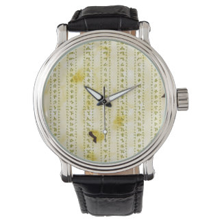 Relógio Fidel Amárico em Pergaminho Antigo