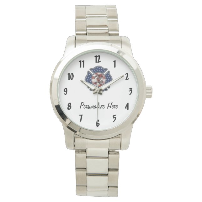 Relógio Firefighter Personalized Wrist Watch (Frente)