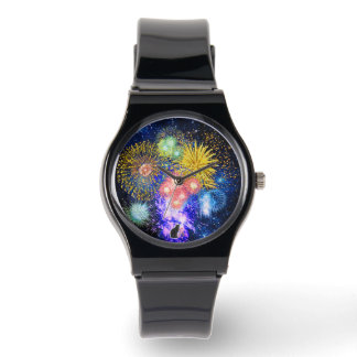 Relógio Fireworks Bursts 