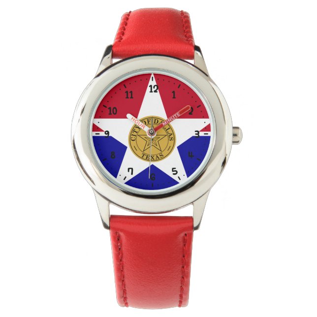 Relógio Flag of Dallas, Texas Watch (Frente)