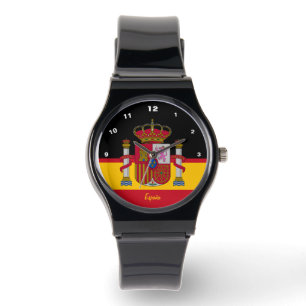 Relógio Flag Watch, Espanha, España fashion/esportes