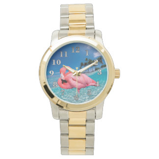 Relógio Flamingo e Palms