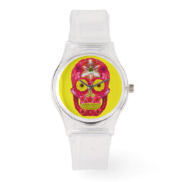 Relógio Flor - Caveira 6