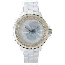 Flor de fantasia fractal azul macia e tenra