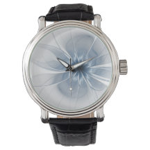 Flor de fantasia fractal azul macia e tenra