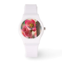 Flor White Silicon Watch