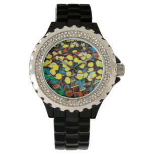 Relógio Floral Black Watch (Dreaming)