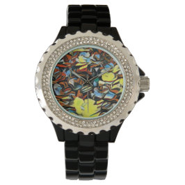 Relógio Floral Black Watch w/ Drew Effect