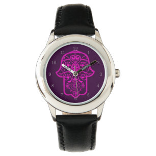 Relógio Floral Hamsa Wrist Watch