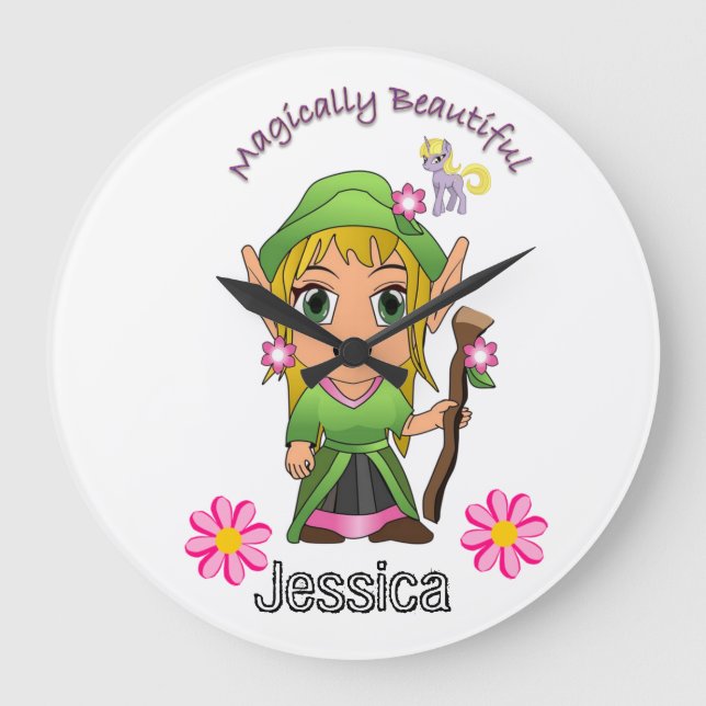 Relógio Floral Magnífico (Frente)