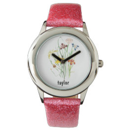Relógio Floral Personalizado