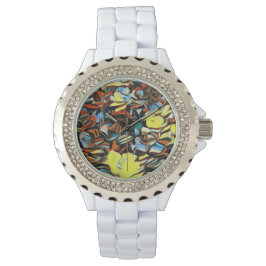 Relógio Floral White Watch w/ Drew Effect