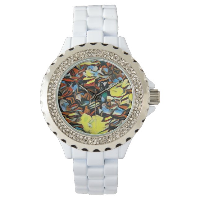 Relógio Floral White Watch w/ Drew Effect (Frente)
