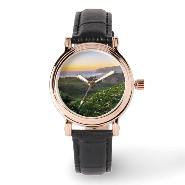 Relógio Flores | Papais noeis Cruz Califórnia (Frente)