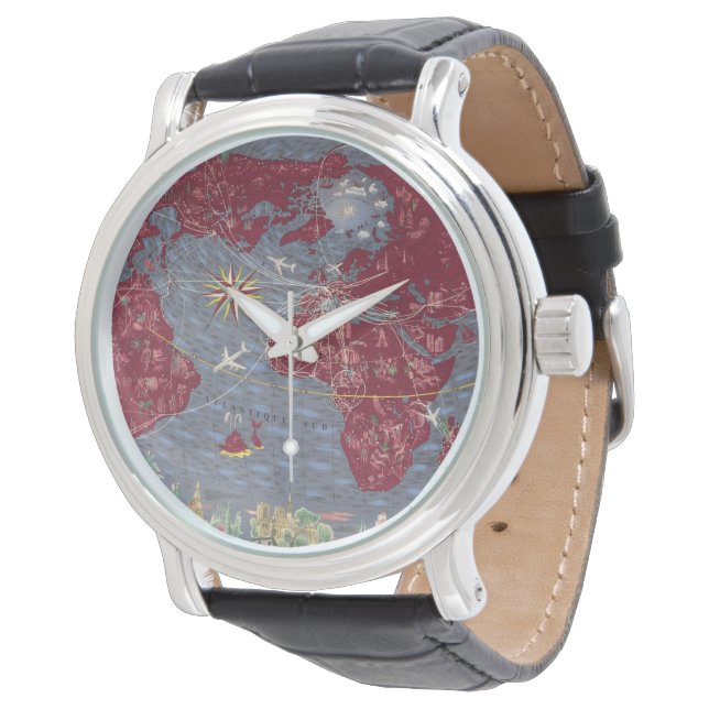 Relógio Folhas 1-8: Air France (Angular)