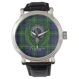 Relógio Forbes Scottish Clan Tartan & Crest