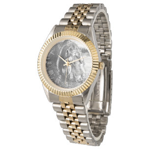 Relógio **"Força do Eterno: Preto Cinzento e Branco Hippo