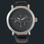 Relógio Fórmula estrutural da Molécula Watch<br><div class="desc">Fórmula estrutural da Molécula Watch</div>