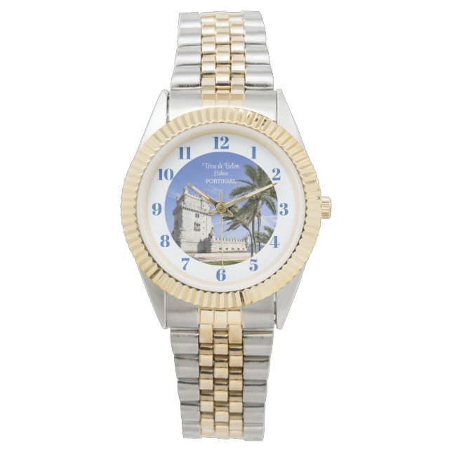 Relógio Foto da Torre Belém, Lisboa, Portugal (Frente)