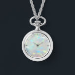 Relógio foto de pedra opal<br><div class="desc">relógio de textura fotográfica opcional</div>