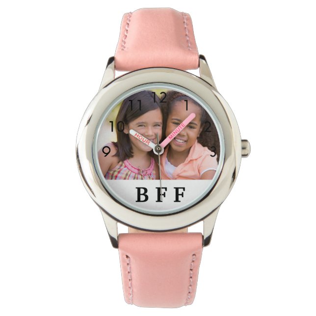 Relógio Fotografia personalizada melhores amigas do BFF pa (Frente)