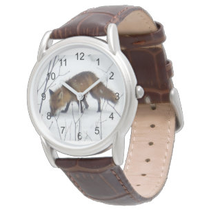 Relógio Fox na neve