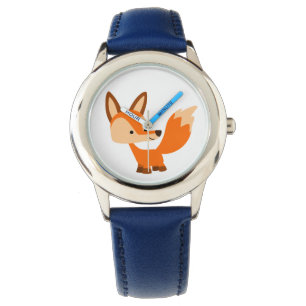 Relógio Fox Watch de cartoon bonitinho