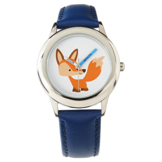 Relógio Fox Watch de cartoon bonitinho (Frente)