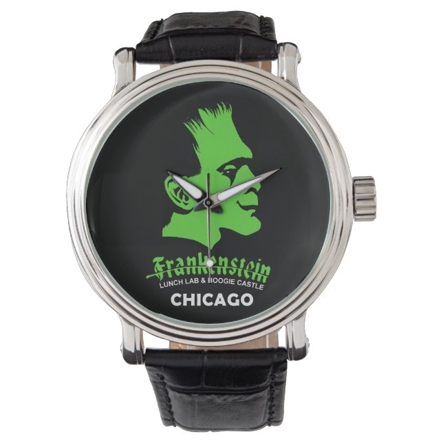 Relógio Frankenstein, Bar, Disco, Chicago, IL Wristwatch (Frente)