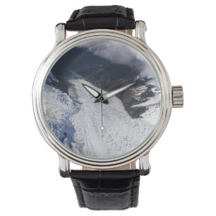 Relógio Franz Josef Glacier Aerial View, Nova Zelândia