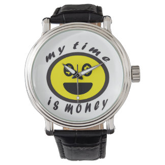 Relógio frases  positivas emoji my time is money