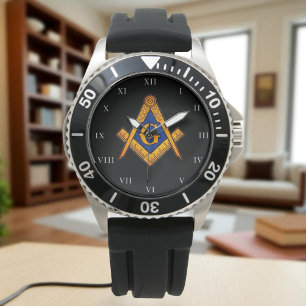 Relógio Freemason Square e Compass Charity Masonic