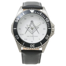 Relógio Freemason Square e Compass Charity Masonic Watch