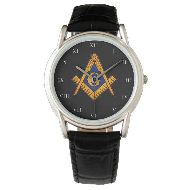 Relógio Freemason Square e Compass Charity Masonic Watch (Frente)
