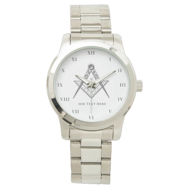 Relógio Freemason Square e Compass Charity Masonic Watch (Frente)