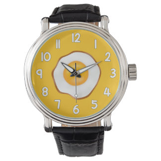 Relógio Fried Egg Wrist Watch – Fun Breakfast Inspired Tim